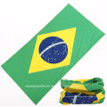 Werbeartikel personalisierte benutzerdefinierte nahtlose Stil Brasilien Nationalflagge gedruckt Fußballfans Schlauchbandana